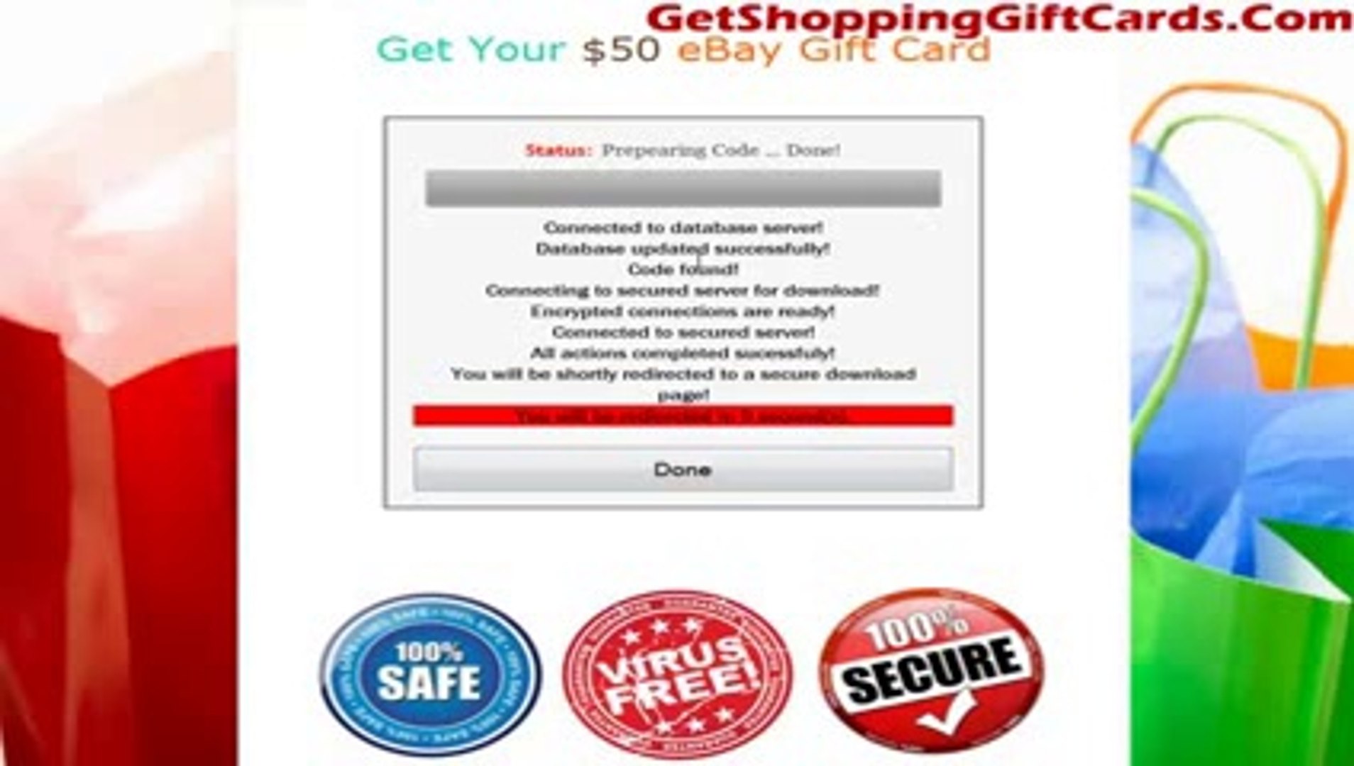 ⁣Free eBay Gift Card Code - Get eBay Card Code - Free eBay Cards - 100% Working