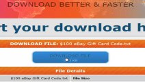 Free eBay Gift Card Codes - Free eBay Gift Card - Free Ebay Cards - 100% Working