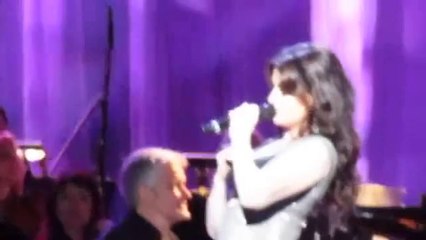 Idina Menzel at Radio City Music Hall - Wardrobe Malfunction!