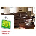 Best Price Recliner Sofa Couch in Brown Leather Match Review