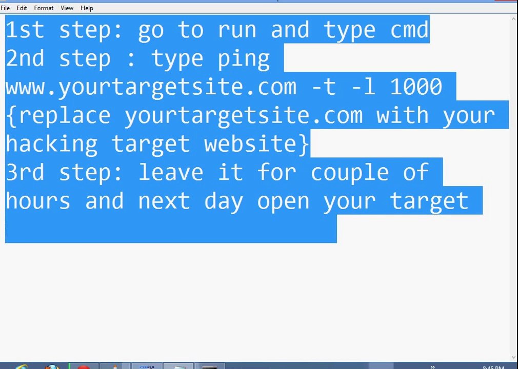 HOW TO HACK ANY WEBSITE WITH COMMAND PROMPT [CMD] - HACKING TIPS(1)