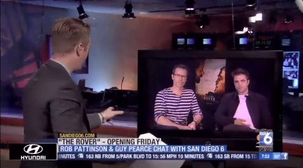 18.06.2014 NYC The Rover Press Junket Robert and Guy Satellite Interview with San Diego 6