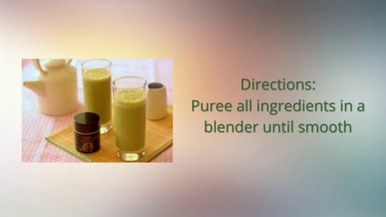 Banana Matcha Smoothie Recipe - 100% Organic - Lose Weight Burns Fat Like a Furnace