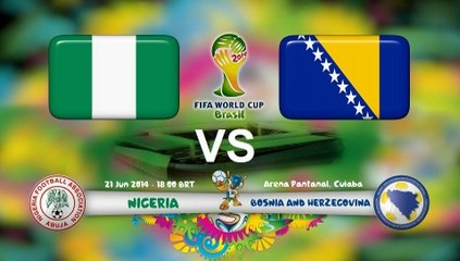 Ver partido Nigeria vs Bosnia En Vivo Mundial Brasil 2014 21 de Junio 2014