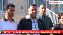 PKK'nın Kaçırdığı Uzman Çavuş Lice Kaymakamlığı'nda