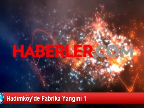 Hadımköy'de Fabrika Yangını 1