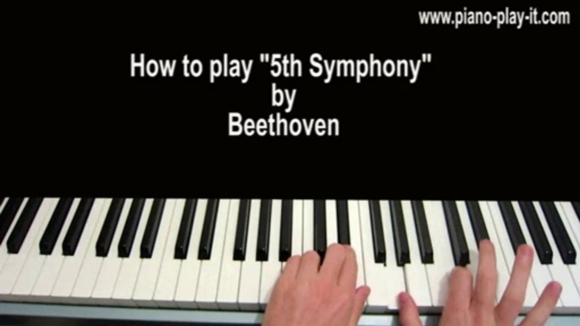 5th Symphony Piano Tutorial by Beethoven - video Dailymotion