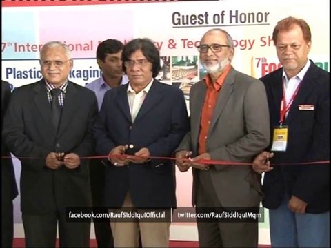 Provincial Minister for Industries & Commerce, Sindh, Rauf Siddiqui Attending 7th International Machinery & Technology Show as Chief Guest