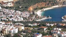 Kalkan kaş  fethiye yolundan kalkan genel görünüm