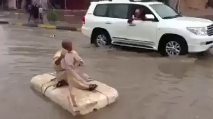 boating on road water