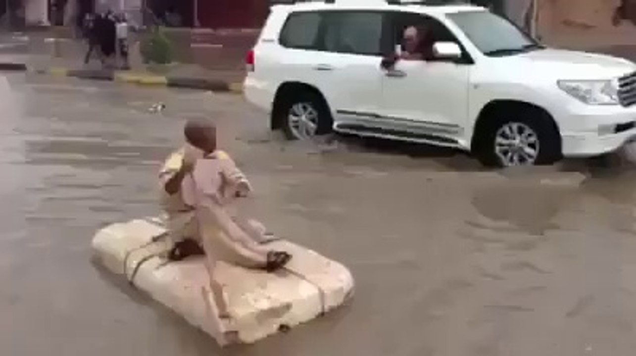 boating on road water