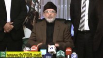 London Dr Tahir ul Qadri's Press Conference before leaving to Pakistan