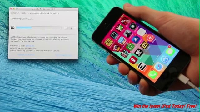 NEW Jailbreak 7.0.4 Untethered iOS iPhone 5S,5C,4S,4,iPod Touch 5 & iPad Mini 2,Air,4,3 Evasi0n7