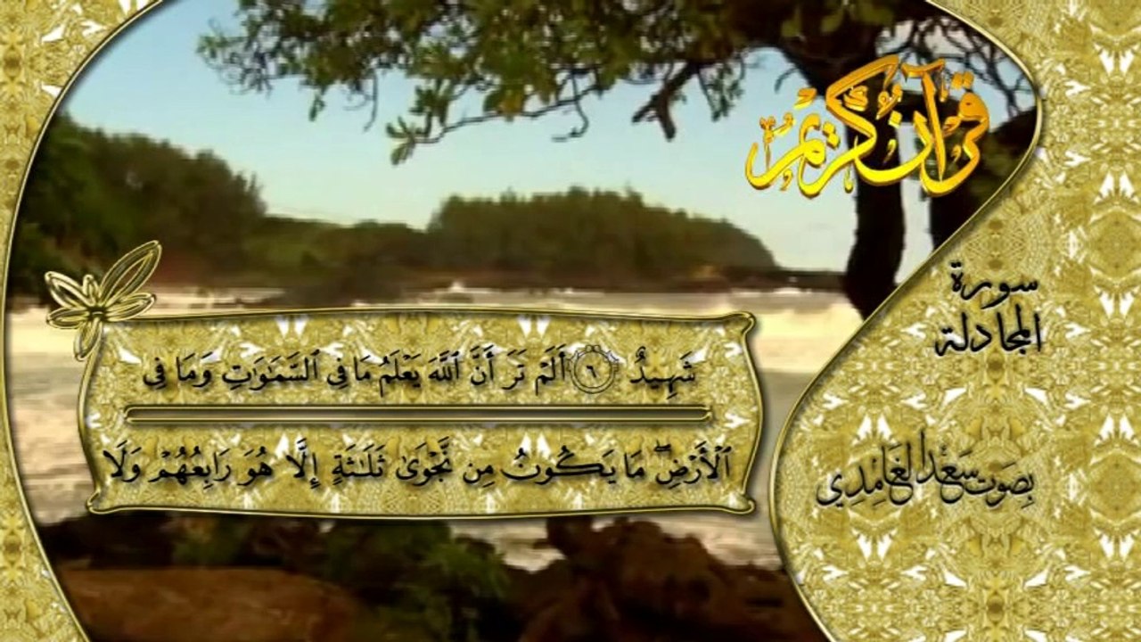 سورة المجادلة بصوت القارئ سعد الغامدي