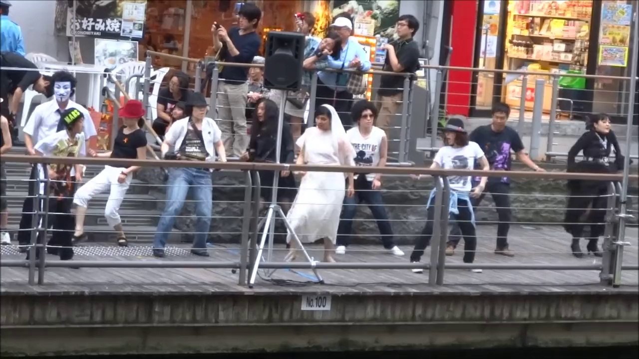 START WITH US～僕達からはじめよう～ＭＪ追悼フラッシュモブ in 大阪 道頓堀 2014 2nd