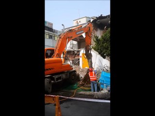 démolition chantier coréen