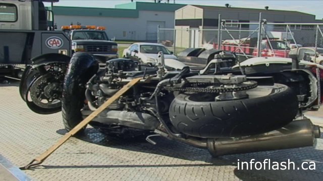 Accident auto vs moto route Taché à St-Narcisse-de-Rimouski