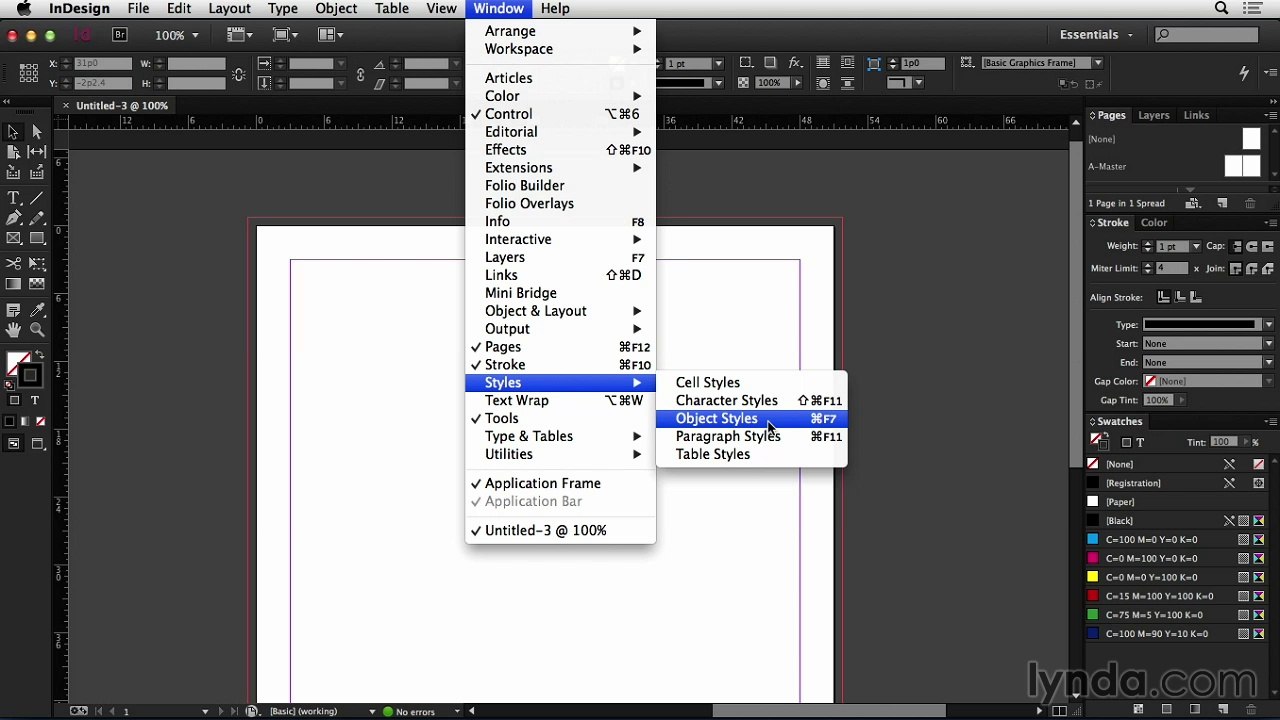 Getting started with InDesign