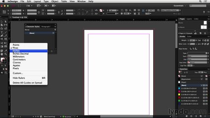 Creating a wireframe in InDesign