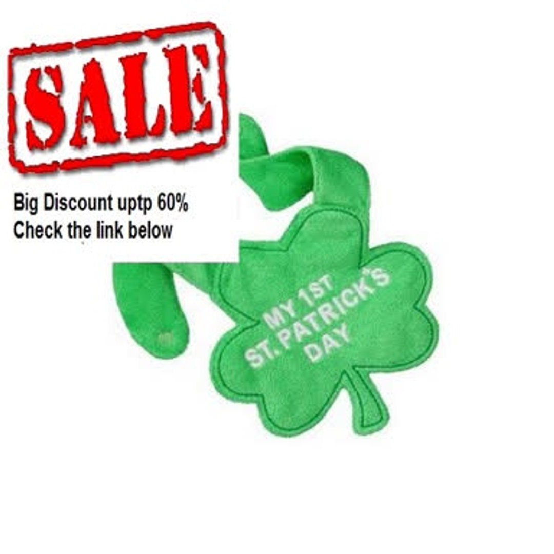 ⁣Cheap Deals Carter's Green Baby Bib My First St. Patrick's Day Review