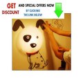Best Price Gosear Cute Dog DIY Home Room Decor Wallpaper Wall Sticker Night Light Lamp Review