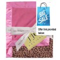 Best Price Pink & Cheetah Print Minky and Satin Baby Blanket by Sweet Jojo Designs Review