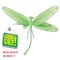 Best Price Hanging Dragonfly Green Nylon Dragonflies with Sequins and Glitter for Baby Nursery Bedroom D�cor, Girls Room Ceiling Wall D�cor, Wedding Birthday Party, Baby Bridal Shower Decoration Review