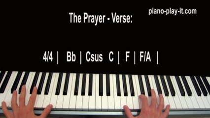 The Prayer Piano Tutorial Celine Dion