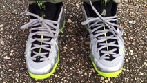 Cheap Basketball Shoes Online,Cheap Nike foamposite one silver camo on feet