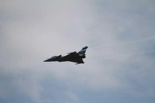 Le Rafale en démonstration au meeting de Cazaux
