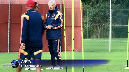 Colombia trains before game against Japan