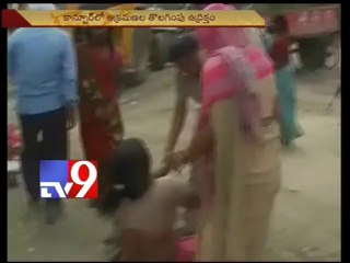 Kanpur police beat up people protesting crackdown on encroachments