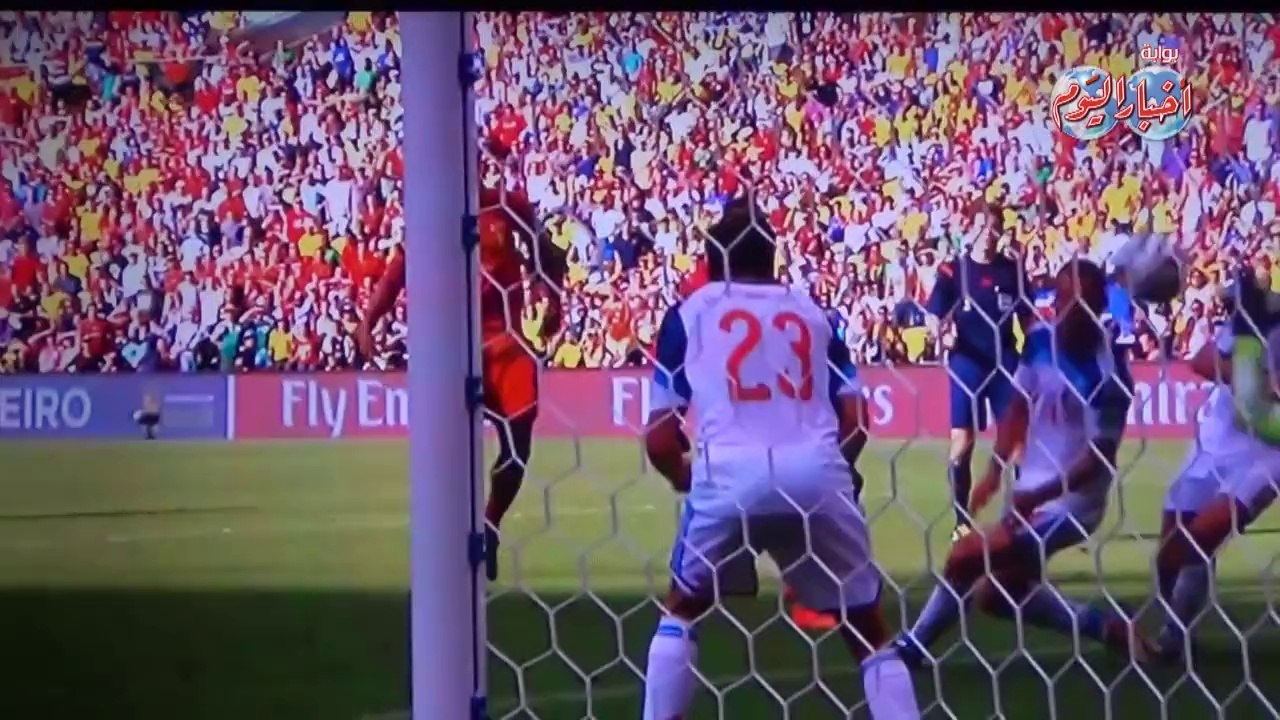 هدف بلجيكا في مرمى روسيا