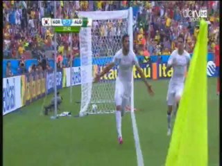 الهدف الثاني للجزائر بقدم حليش - الجزائر2 -كوريا الجنوبية 0 - -كأس العالم2014