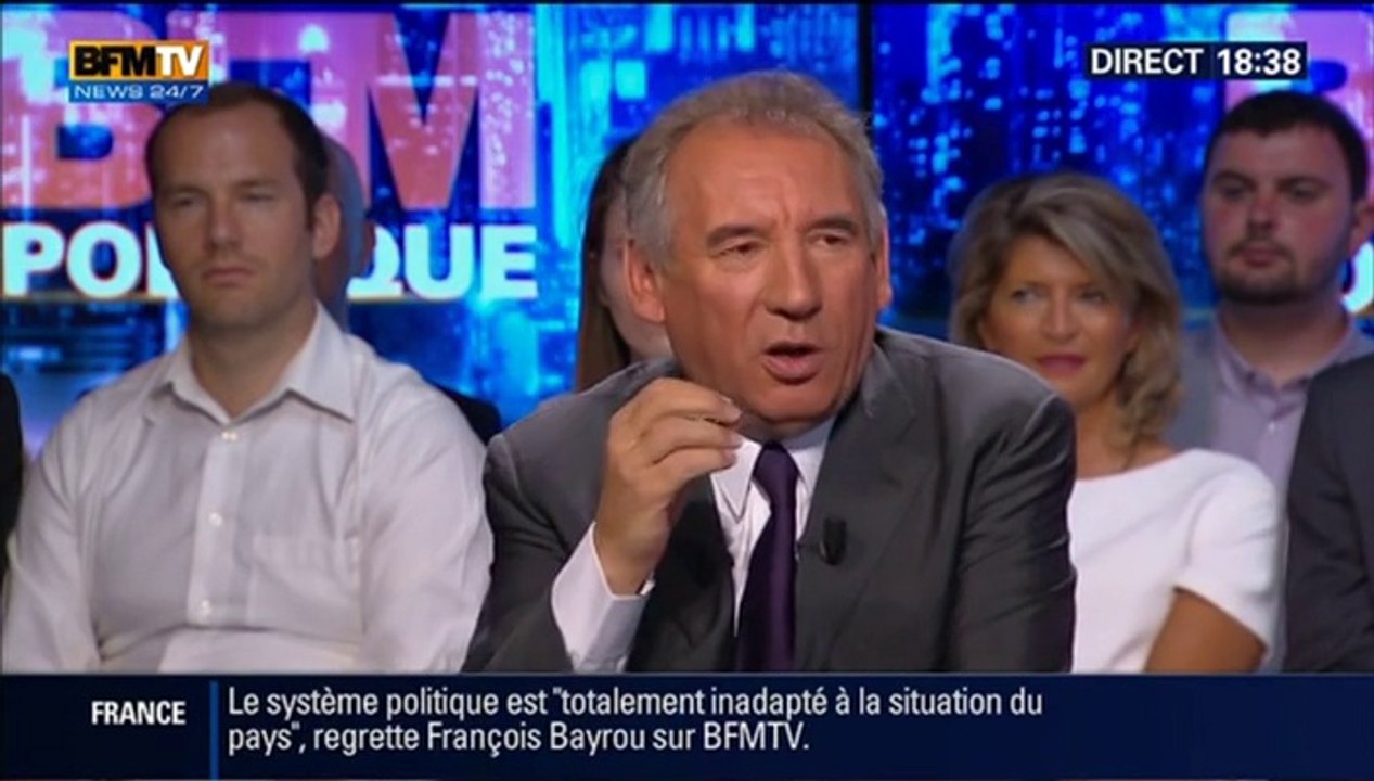 François Bayrou, invité de BFM Politique sur BFMTV - 220614