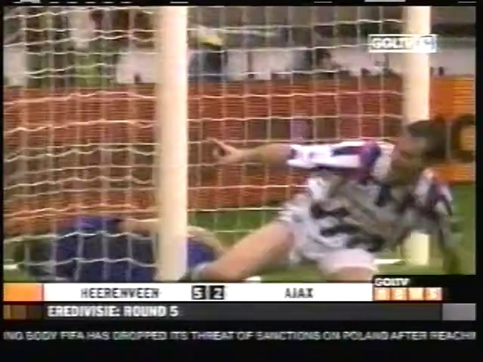 2008 (October 5) SC Heerenveen 5-Ajax Amsterdam 2 (Dutch Eredivisie)