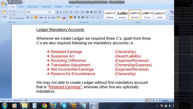 Oracle Financials Functional General Ledger class 4