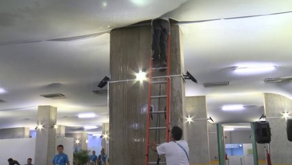 Pipe burst almost floods Media Room