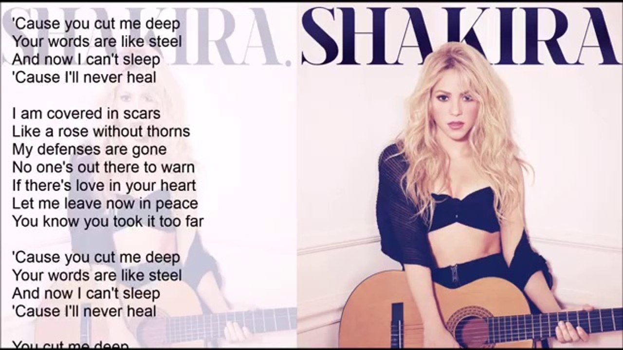 Shakira - Cut Me Deep ft. Magic (Lyrics)