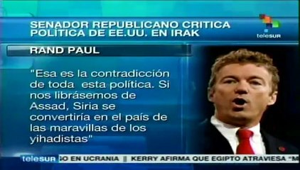 Critica congresista de EE.UU. a Obama por su política exterior en Irak