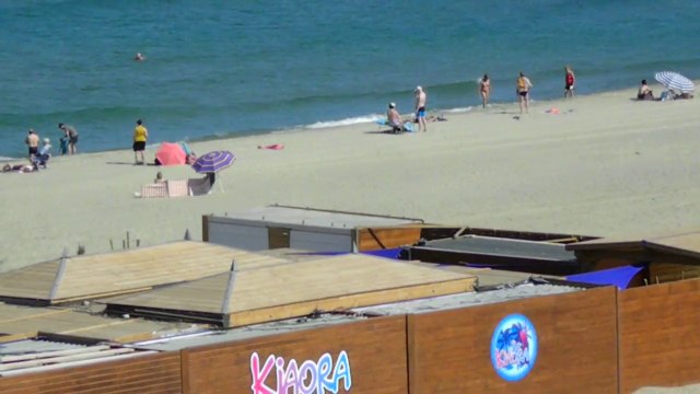 Vue de notre appartement à Canet en Roussillon