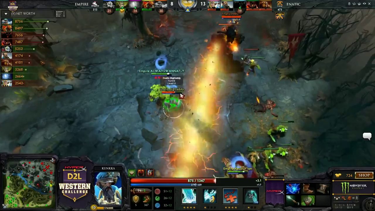 HyperX D2L Western Challenge Playoffs - Team Empire vs Fnatic (Game 1)