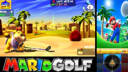 Mario Golf  World Tour - Walkthrough Part 30 - All Layer Cake Desert Challenges (Star Coins)
