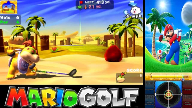 Mario Golf World Tour - Walkthrough Part 30 - All Layer Cake Desert Challenges (Star Coins)