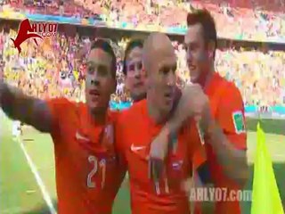 هدف هولندا الثاني في تشيلي مقابل 0 كأس العالم برازيل 2014