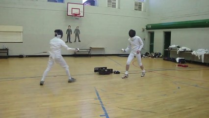 Pembroke Fencing Club 30 May 2013 Daniel VS James