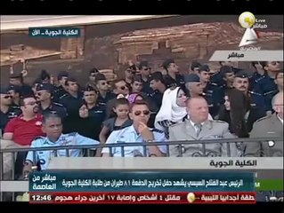 السيسي يكرم أوائل الدفعة 81 طيران و 81 علوم عسكرية
