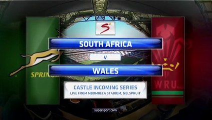 1st half South Africa vs Wales Test 2 June 21 2014
