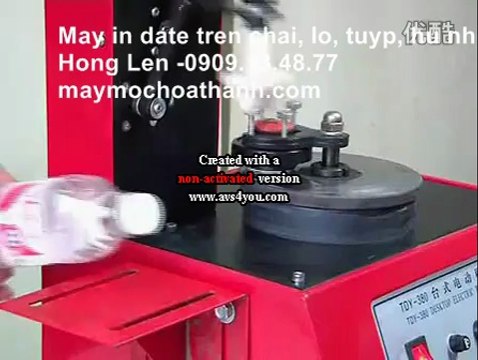 Máy in date trên chai lọ, máy in date trên hũ, tuýp mỹ phẩm, máy in date trên lon nhôm, lon thiếc