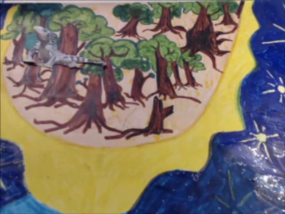 Le lézard et l'iguane